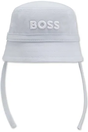 HUGO BOSS Bob en coton à logo brodé pour bébé