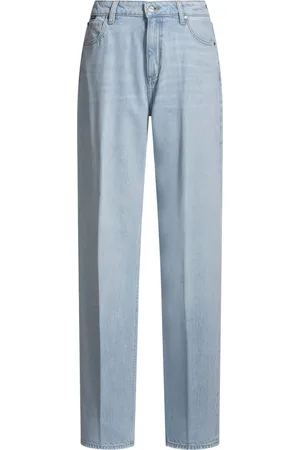 HUGO BOSS Jean Boyfriend en denim rigide bleu