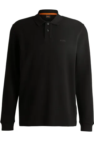 HUGO BOSS Polo en coton stretch mélangé à la structure gaufrée