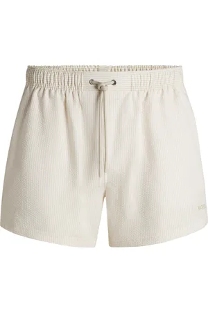 HUGO BOSS Short de bain en seersucker à rayures