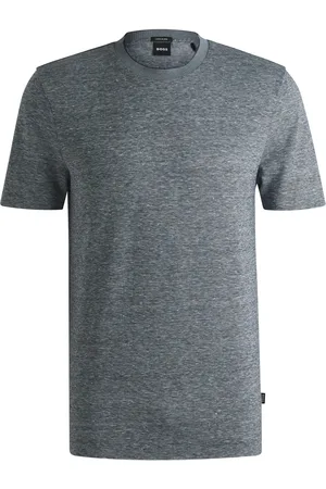 HUGO BOSS T-shirt Regular en lin et coton