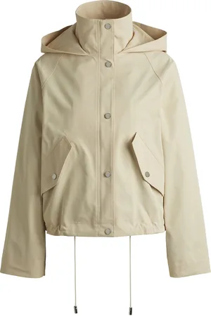 HUGO BOSS Parka à capuche en tissu déperlant
