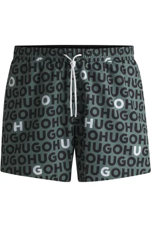 HUGO BOSS Short de bain à cordon de serrage et logo imprimé