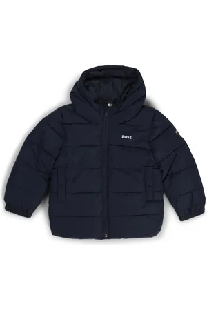 HUGO BOSS Veste matelassée à capuche et logos pour enfant