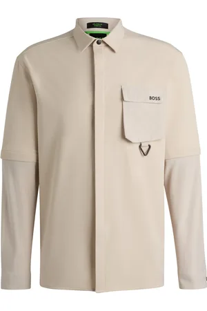 HUGO BOSS Chemise Relaxed à manches zippées