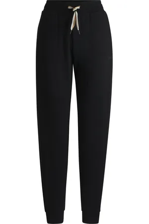 HUGO BOSS Pantalon de survêtement resserré au bas des jambes avec cordon de serrage à rayures emblématiques