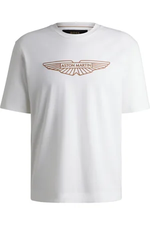 HUGO BOSS T-shirt en coton stretch x Aston Martin à logo artistique