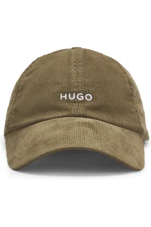 HUGO BOSS Casquette en velours de coton côtelé à logo brodé