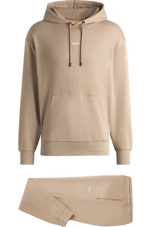 HUGO BOSS Ensemble de survêtement en coton interlock avec détails de logo