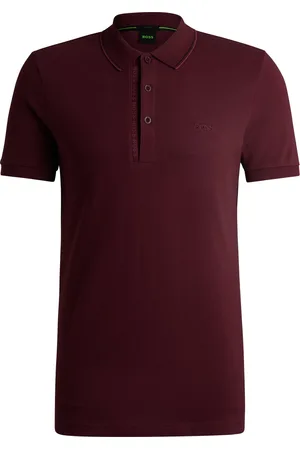 HUGO BOSS Polo Slim Fit en piqué de coton avec logo ton sur ton