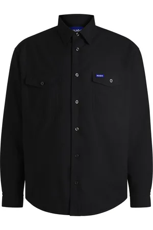 HUGO BOSS Surchemise matelassée Oversize en coton Oxford