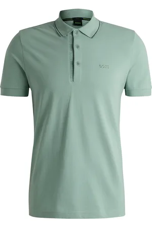 HUGO BOSS Polo Slim Fit en piqué de coton avec logo ton sur ton