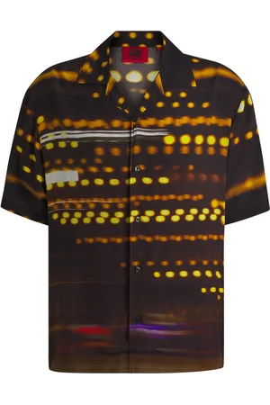 HUGO BOSS Chemise Oversize x RB à imprimé course automobile