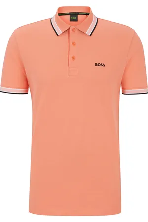 HUGO BOSS Polo Paddy en piqué de coton avec sous-col logoté