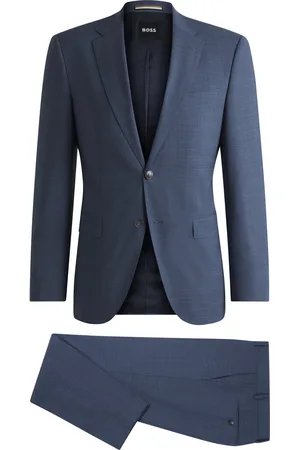 HUGO BOSS Costume Regular en tissu stretch à motif