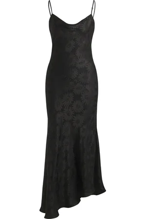 HUGO BOSS Robe en jacquard à fleurs avec base asymétrique