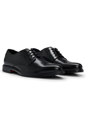 HUGO BOSS Derbies en cuir nappa à logo embossé