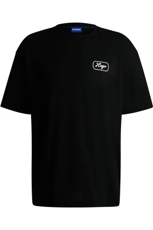 HUGO BOSS T-shirt ample en coton avec motif artistique inspiré des courses automobiles