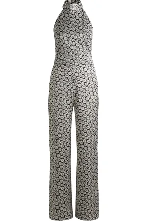 HUGO BOSS Combinaison dos nu à imprimé marguerites et fentes au bas des jambes