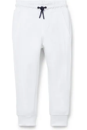 HUGO BOSS Pantalon de survêtement resserré au bas des jambes pour enfant avec badge logo au dos