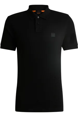 HUGO BOSS Polo Slim en coton stretch à patch logoté