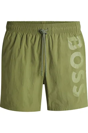 HUGO BOSS Short de bain à logo contrastant en tissu à séchage rapide