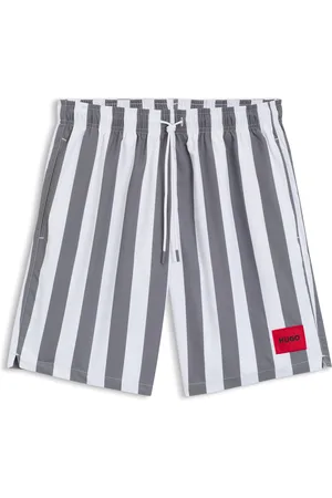 HUGO BOSS Short de bain à rayures larges et étiquette logotée