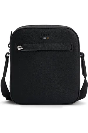 HUGO BOSS Sac reporter en similicuir grainé avec finition logotée