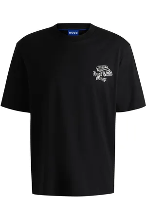 HUGO BOSS T-shirt en jersey de coton à imprimés voitures