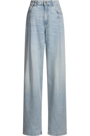 HUGO BOSS Jean ample en denim bleu délavé
