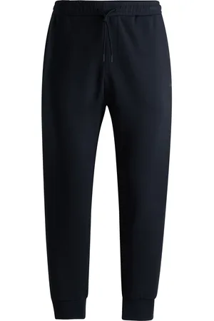 HUGO BOSS Bas de survêtement en coton stretch avec logo imprimé