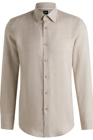 HUGO BOSS Chemise Slim en lin italien