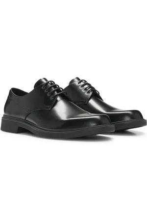 HUGO BOSS Chaussures derby en cuir avec œillets métalliques