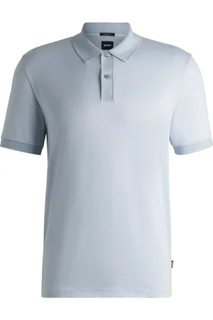 HUGO BOSS Polo en coton mercerisé à micro motif