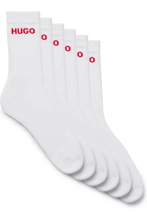 HUGO BOSS Lot de six paires de chaussettes mi-mollet à logo