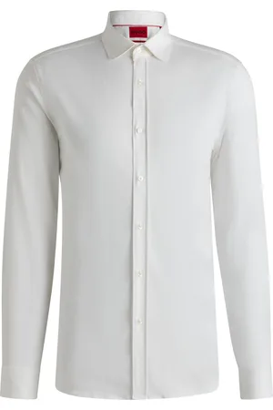 HUGO BOSS Chemise Extra Slim en satin de coton stretch
