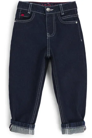 HUGO BOSS Jean ample en denim bleu lavé pour enfant