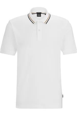 HUGO BOSS Polo Slim Fit en coton à col rayé