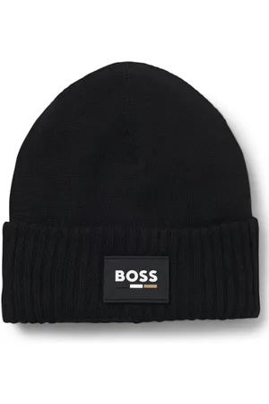 HUGO BOSS Bonnet avec étiquette logotée en silicone pour enfant