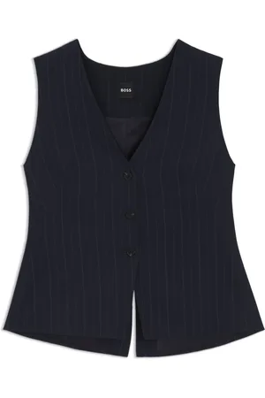 HUGO BOSS Gilet droit à rayures tennis
