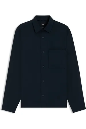 HUGO BOSS Chemise décontractée en twill stretch performant