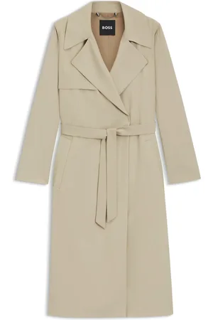 HUGO BOSS Trench avec ceinture en tissu
