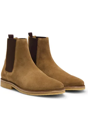 HUGO BOSS Bottines en cuir suédé BECKHAM x