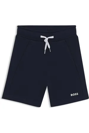 HUGO BOSS Short en polaire de coton mélangé à logo imprimé pour enfant