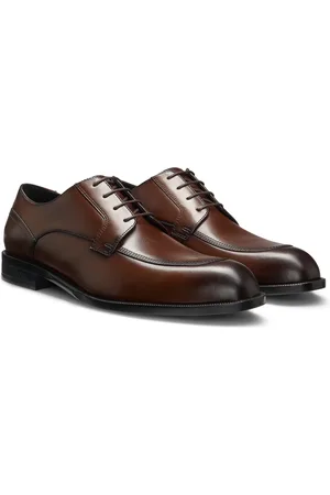 HUGO BOSS Chaussures derby en cuir à semelle extérieure durable