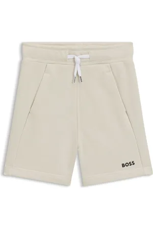 HUGO BOSS Short en polaire de coton mélangé à logo imprimé pour enfant