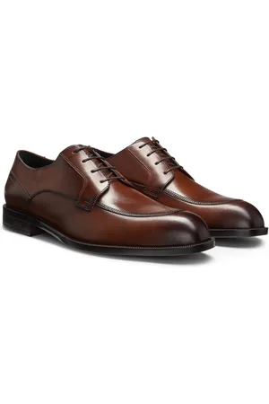 HUGO BOSS Chaussures derby en cuir à semelle extérieure durable