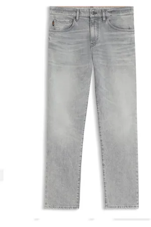 HUGO BOSS Jean Regular Maine en denim stretch gris confortable