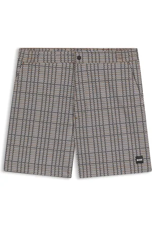 HUGO BOSS Short de bain à micro-imprimé et badge logoté