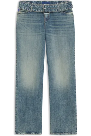 HUGO BOSS Jean Baggy avec ceinture en denim